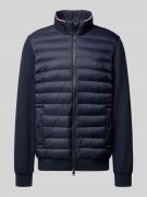 Tommy Hilfiger Regular Fit Steppjacke aus Baumwoll-Mix in Marine, Größ...