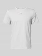 PUMA PERFORMANCE Strickpullover mit Rundhalsausschnitt in Hellgrau Mel...