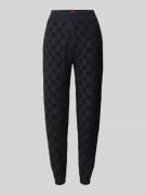 HUGO Slim Fit Sweatpants aus Baumwoll-Mix Modell 'TERRYMONOGRAM' in Bl...