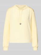 Marc Cain Longsleeve mit Rundhalsausschnitt in Hellgelb, Größe 34