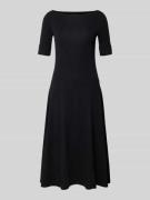 Lauren Ralph Lauren Midikleid mit 1/2-Arm Modell 'MUNZIE' in Black, Gr...