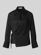 Mango Hemdbluse mit Schnürverschluss in Black, Größe M