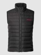 HUGO Steppweste mit Stehkragen in Black, Größe S