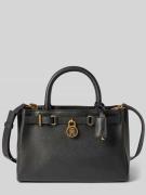 Tommy Hilfiger Henkeltasche aus genarbtem Rindsleder in Black, Größe 1