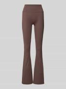 Gina Tricot Flared Fit Leggings mit breitem Bund Modell 'Yoga' in Dunk...