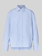 Marc O'Polo Regular Fit Hemdbluse aus reiner Baumwolle in Hellblau, Gr...