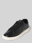 Tommy Hilfiger Low Top Sneaker aus echtem Leder in BLACK, Größe 36