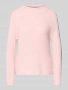 monari Strickpullover mit Stehkragen in Rosa, Größe 34