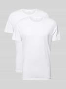 Christian Berg Men T-Shirt mit Rundhalsausschnitt im 2er-Pack in Weiss...