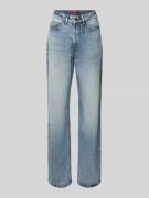 HUGO Straight Fit Jeans aus reiner Baumwolle Modell '937_14' in Hellbl...