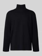 Tom Tailor Regular Fit Rollkragenpullover aus Baumwoll-Mix in Black, G...