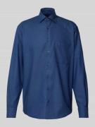 ETERNA Comfort Fit Business-Hemd mit Kentkragen in Marine, Größe 45