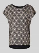 More & More Regular Fit Blusenshirt mit Kappärmeln in Black, Größe 38