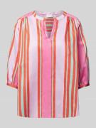 Milano Italy Relaxed Fit Tunika mit 3/4-Arm in Pink, Größe 40