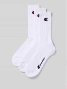 CHAMPION Socken mit Label-Detail im 3er-Pack Modell 'Crew Socks' in We...