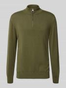 Barbour Regular Fit Troyer aus reiner Baumwolle Modell 'HALF ZIP' in O...