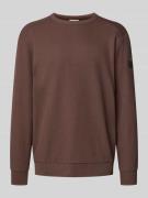 Tom Tailor Regular Fit Langarmshirt aus Baumwoll-Mix in Mittelbraun, G...