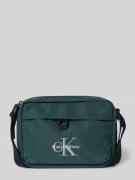 CK Calvin Klein Crossbody Bag mit Label-Stitching in Petrol, Größe 1