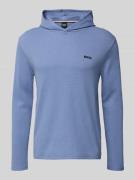 BOSS Comfort Fit Hoodie aus Baumwoll-Mix Modell 'WAFFLE' in Jeansblau,...