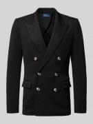 Polo Ralph Lauren Zweireihiger Blazer mit Knopfverschluss in Black, Gr...