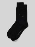 Burlington Socken mit Label-Detail im 2er-Pack in Black, Größe 40/46