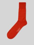 Falke Socken mit geripptem Abschluss in Dunkelorange, Größe 39/40