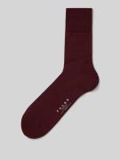 Falke Socken mit geripptem Abschluss in Bordeaux, Größe 39/40