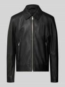 BOSS Regular Fit Lederjacke aus echtem Lammleder Modell 'MAPSON4' in B...
