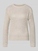 Betty Barclay Strickpullover mit gerippten Abschlüssen in Sand, Größe ...