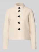 Betty Barclay Regular Fit Blazer aus Viskose-Woll-Mix in Sand, Größe 3...