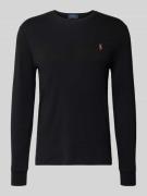 Polo Ralph Lauren Longsleeve mit gerippten Abschlüssen in Black, Größe...