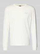 Tommy Jeans Slim Fit Langarmshirt aus reine Baumwolle in Offwhite, Grö...