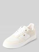 Tommy Hilfiger Low Top Sneaker mit echtem Lederbesatz in Weiss, Größe ...