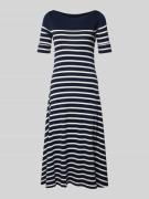 Lauren Ralph Lauren Midikleid mit U-Boot-Ausschnitt Modell 'MUNZIE' in...