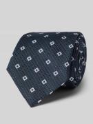 Willen Krawatte aus Seide im Allover-Look (8 cm) in Blau, Größe 1