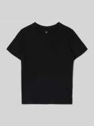 Jack & Jones T-Shirt mit Rundhalsausschnitt in Black, Größe 128