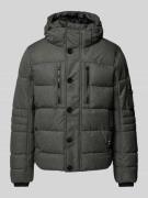 Tom Tailor Regular Fit Steppjacke mit abnehmbarer Kapuze in Mittelgrau...