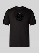Emporio Armani T-Shirt mit Label-Detail in Black, Größe L