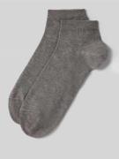 Falke Socken mit geripptem Abschluss im 2er-Pack in Silber Melange, Gr...