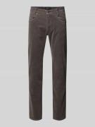 bugatti Modern Fit Stoffhose mit 5-Pocket-Design in Hellgrau, Größe 32...