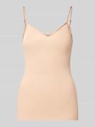 Hanro Slim Fit Unterhemd mit Spaghettiträgern in Beige, Größe XS