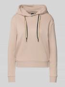 BOSS Regular Fit Hoodie aus Lyocell-Mix in Beige, Größe L