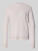 Emporio Armani Strickpullover aus Viskose-Mix mit Strukturmuster in Sa...