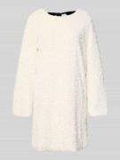 VILLA SOPHIE Knielanges Kleid mit Rundhalsausschnitt in Offwhite, Größ...