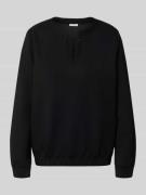 Tom Tailor Regular Fit Sweatshirt mit Viskose-Anteil in Black, Größe L