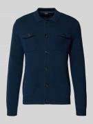 JOOP! Collection Strickjacke mit Knopfleiste Modell 'Owero' in Marine,...