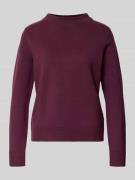 Betty Barclay Strickpullover mit gerippten Abschlüssen in Bordeaux, Gr...