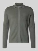 Samsøe Samsøe Strickjacke mit Reißverschluss Modell 'GUNA' in Gruen, G...