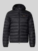 EA7 Emporio Armani Daunenjacke mit Reißverschluss in Black, Größe L