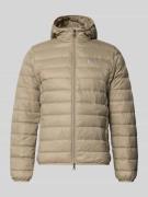 EA7 Emporio Armani Daunenjacke mit Reißverschluss in Beige, Größe L